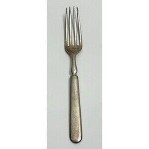 Wm. Rogers Silver Plated Dinner Fork Eagle Star‎ Mark 12 DWT Vintage MCM 7.75"